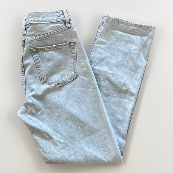 SLVRLAKE Jeans Women's 28 x 31 London Denim Love Hurts High Rise Straight Crop - Picture 1 of 15